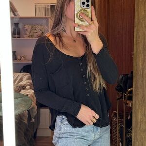 We the free women’s borrowed boyfriend Henley free people